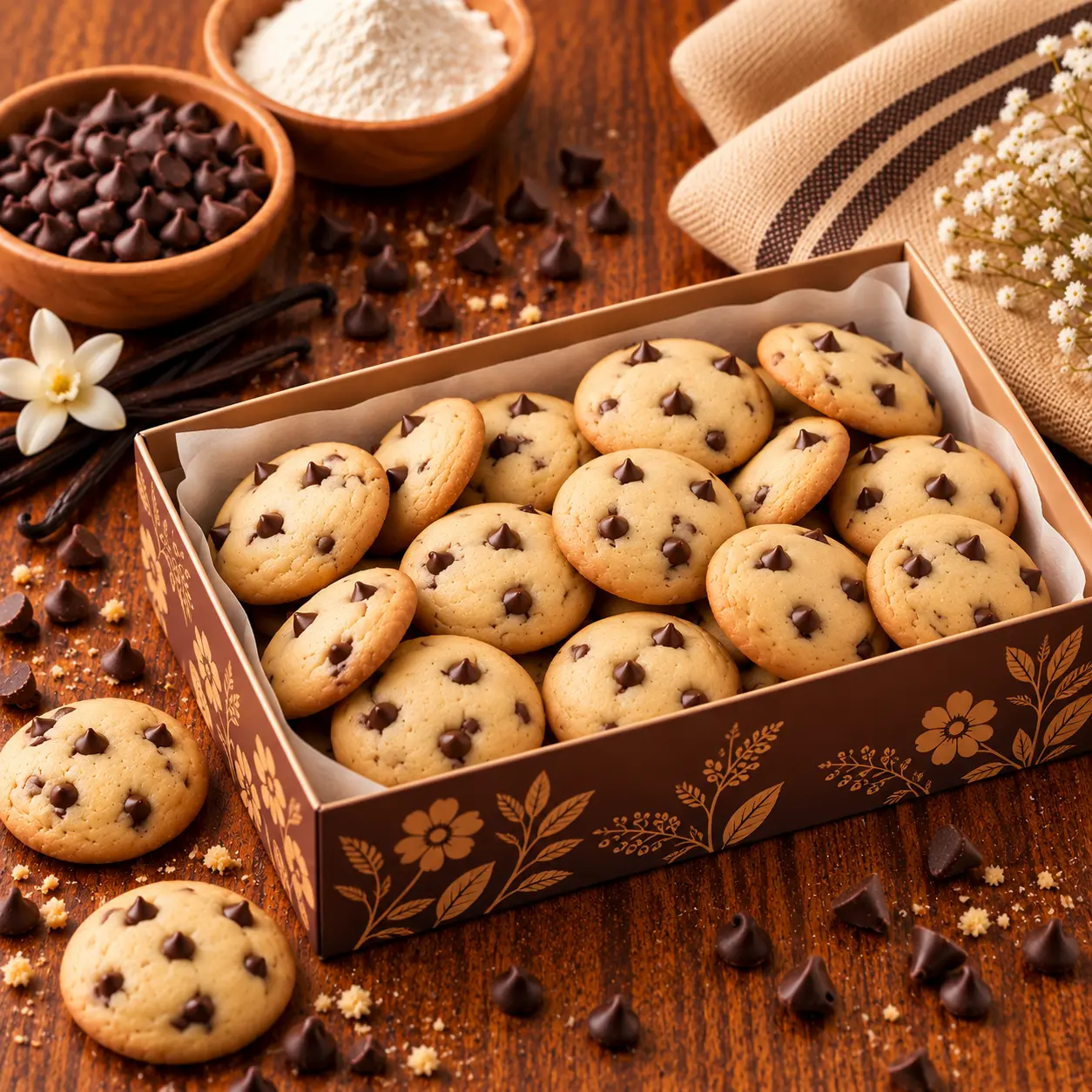 Vanilla Choco Chip Cookies